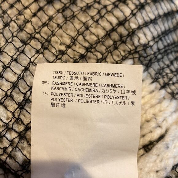 Saint Laurent Men’s Small Cashmere Knit Distressed Sweater Stitched Holes - Picture 7 of 7